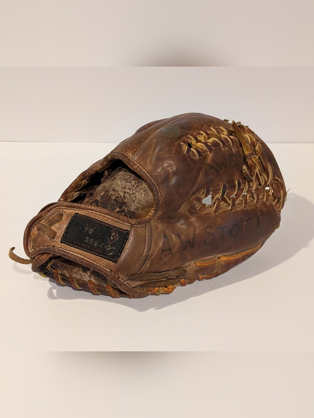 Vintage 1950's Cooper Weeks Canada - Leather Baseball Glove - 1st Base Glove